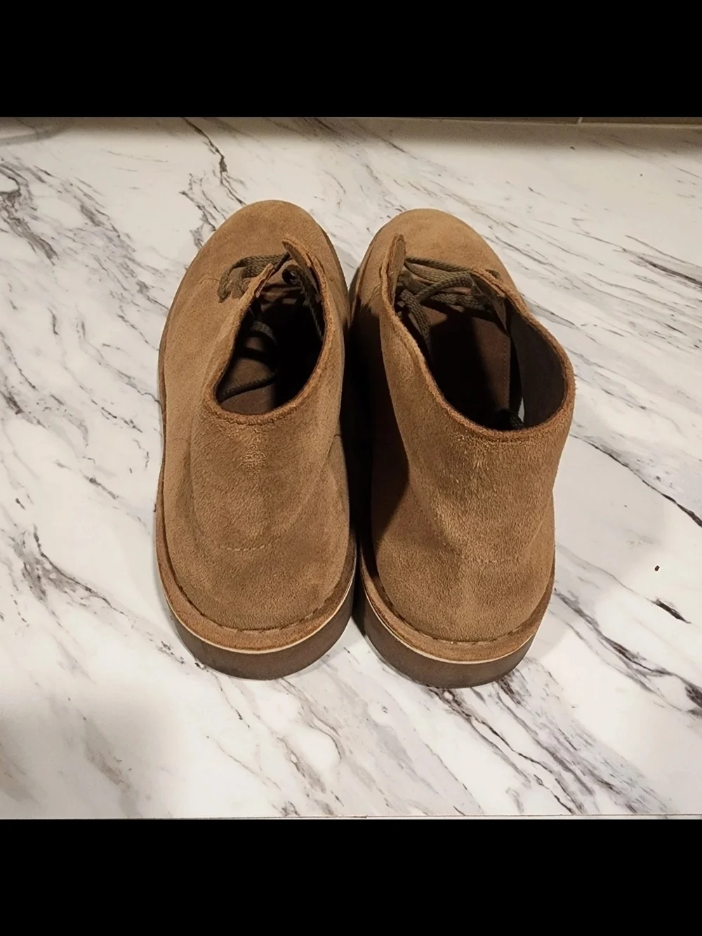 Clarks Men's Suede Like Boots in Brown Size Mens Size 13 Wide